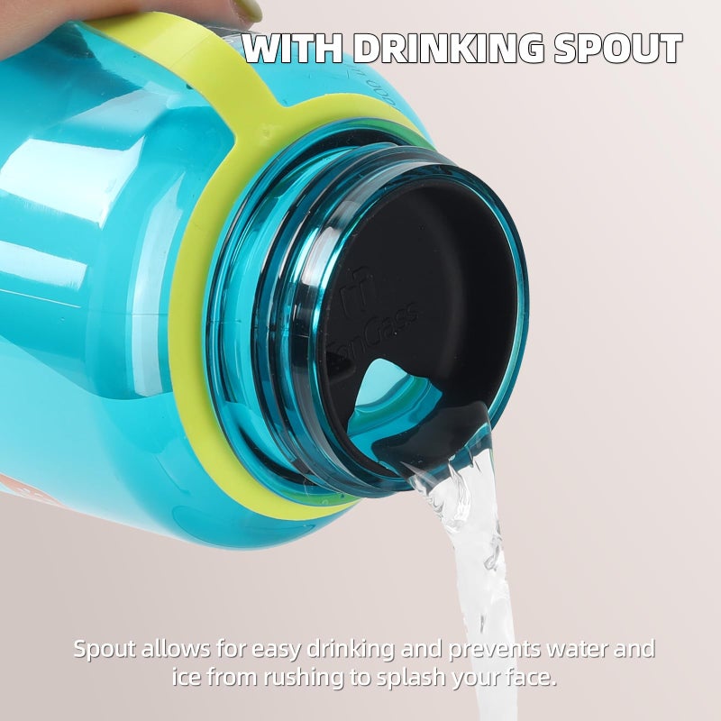 TonGass TonGass [4 Pack BPA-Free Silicone Wide Mouth Splash Guard Competible with Nalgene Wide Mouth Water Bottles Anti-Spill Intended Accessory for HydraPak Water Bottles Splash Guard Fits 63mm Water Bottle  - Image 5