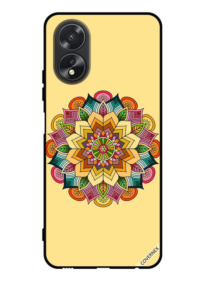 Covernex Protective Case Cover For Oppo A38 Round Mandala Pattern - Image 1