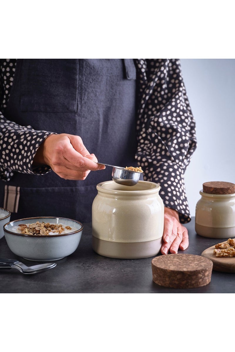 Jar with lid, beige, 1 l - Image 2