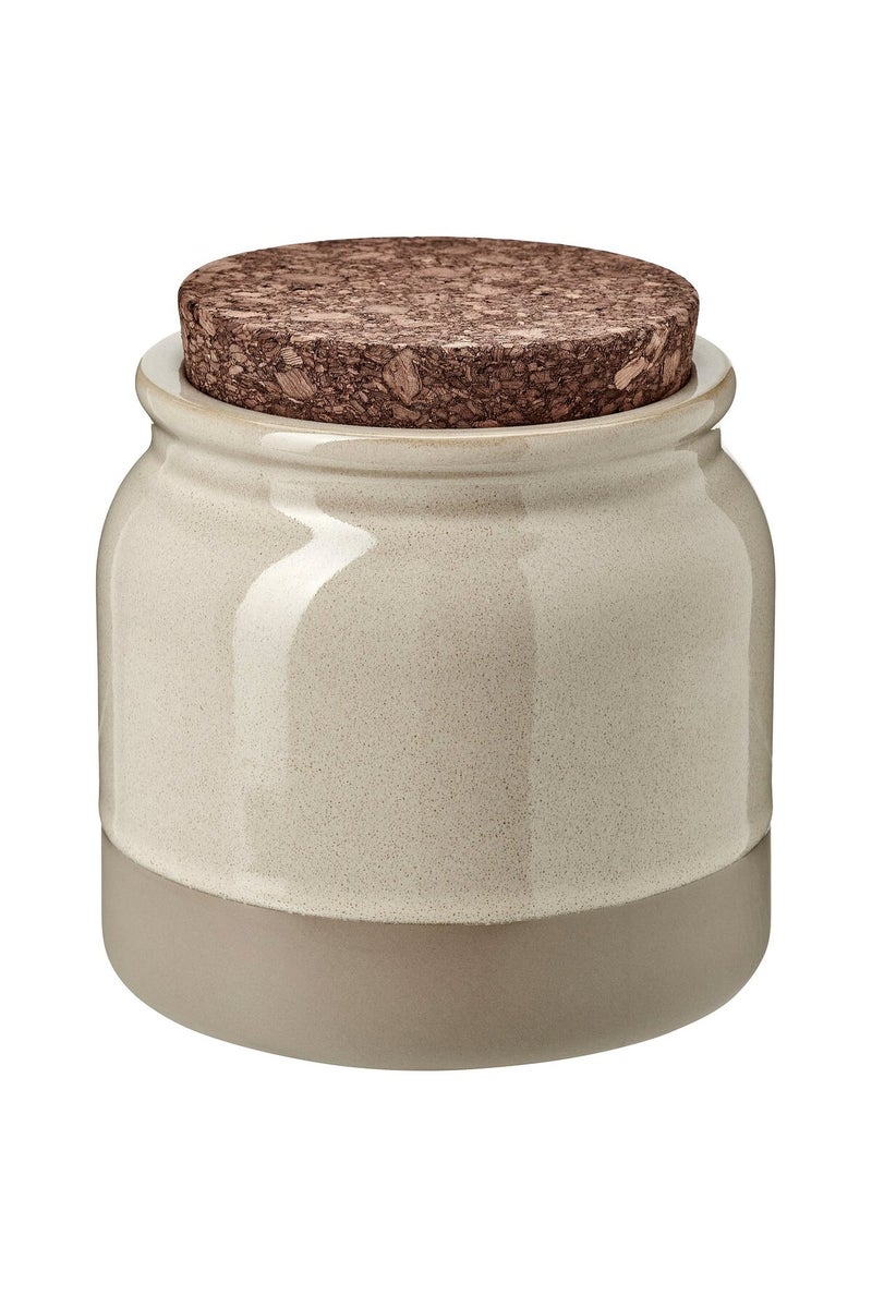 Jar with lid, beige, 1 l - Image 1