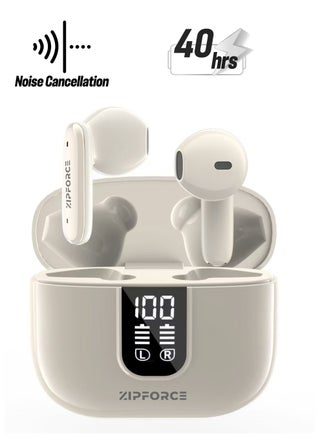 ZIPFORCE True Wireless Earbuds, In-Ear Bluetooth 5.3 Headphones 4-Mics ENC Clear Call, Bluetooth Earbuds Touch Control 40 Playtime, IPX6 Waterproof TWS, Light-Weight Earphones - pzsku/Z8F0AB23B41C94A35B10CZ/45/1746206666/230f4c08-1e14-497a-aaf3-5fa26c60d096