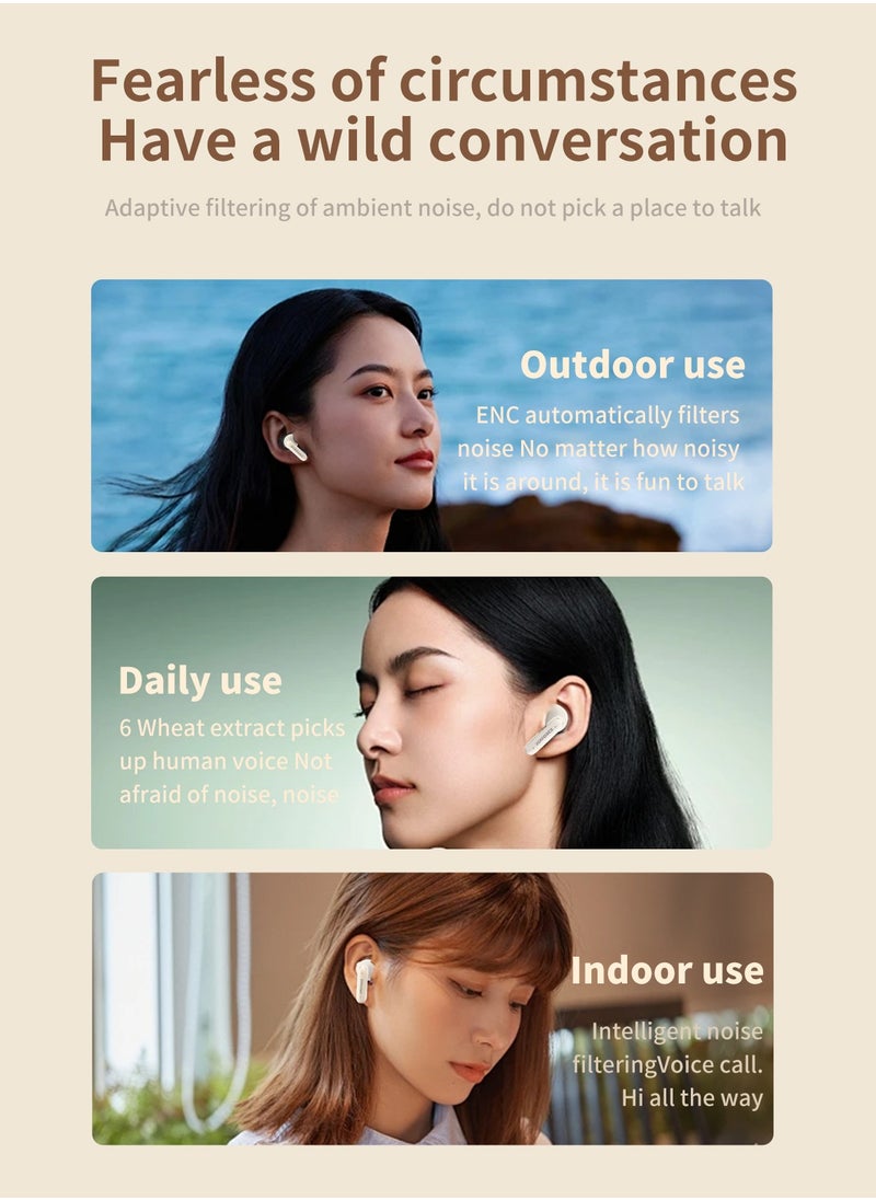 ZIPFORCE - ZIPFORCE True Wireless Earbuds, In-Ear Bluetooth 5.3 Headphones 4-Mics ENC Clear Call, Bluetooth Earbuds Touch Control 40 Playtime, IPX6 Waterproof TWS, Light-Weight Earphones - Image 1