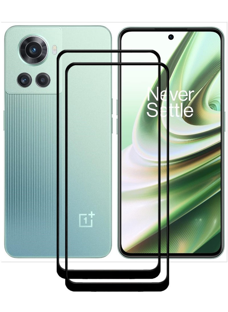 ACLIX 2 Pieces Antistatic ESD Dustproof Premium Quality High Definition Tempered Glass Screen Protector Designed For OnePlus 10R - Image 1