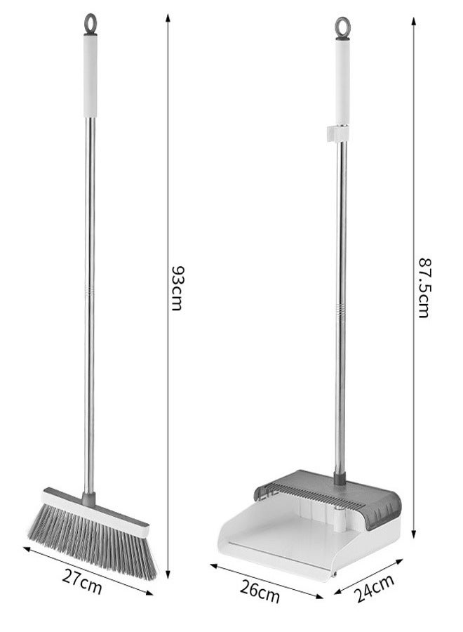 NKX Premium Spray Mop for Effortless Floor Cleaning – Microfiber Pad & Refillable Bottle Dustpan: 26x24x8cm, total length: 87.5cm Broom: 27x3x9.5cm, total length: 96.5cm - Image 1