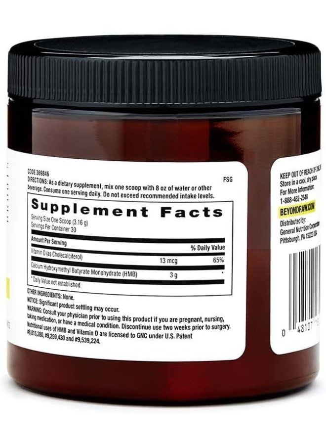 BEYOND RAW Chemistry Labs HMB Powder | Increase Performance | 30 Servings - Image 2
