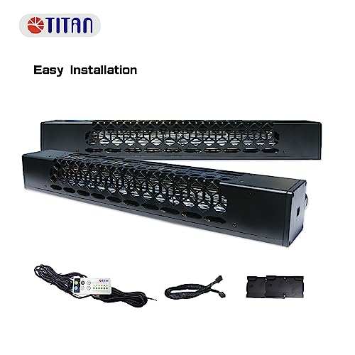 TITAN 12V DC RV Fridge Ventilation Cooling Fan, Perfect Shape For American RV Side Vents, Easy installation, Adjustable Temperature Settings, IP55 Waterproof TTC-SC60(A) - Image 5
