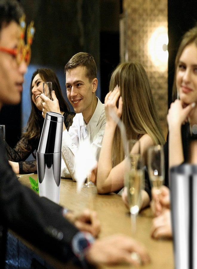 LINALL طقم خلط كوكتيلات بوسطن من الفولاذ المقاوم للصدأ - قطعتان، 18 أونصة و28 أونصة، طقم خلط كوكتيلات احترافي للبارمان - Image 4