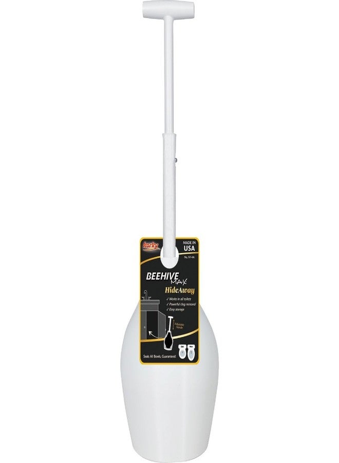 Korky Beehive Max Hideaway 15 in. L x 6 in. Dia. Toilet Plunger - Image 1