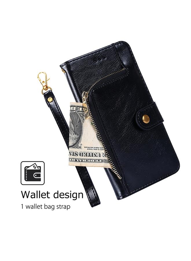 اس-توب جراب هاتف Huawei nova 12i 4G مصنوع من الجلد مع سحاب - Image 5