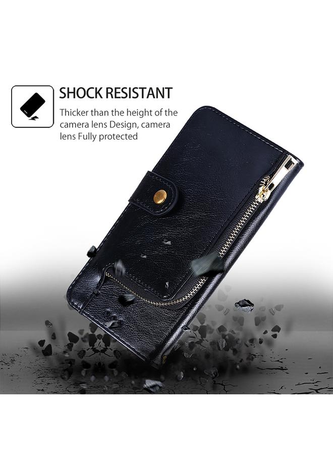 اس-توب جراب هاتف Huawei nova 12i 4G مصنوع من الجلد مع سحاب - Image 3