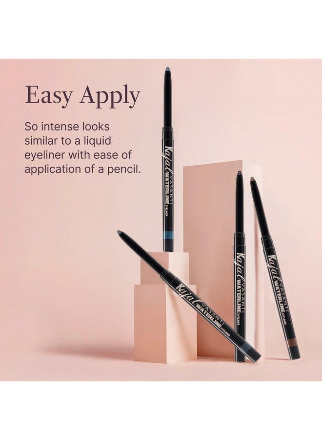 Vasanti Kajal Waterline Eyeliner Pencil Longlasting Waterproof Smudgeproof Safe For Sensitive Eyes Waterline Eye Liner Opthalmologist Approved And Tested (Intense Black) - Image 3