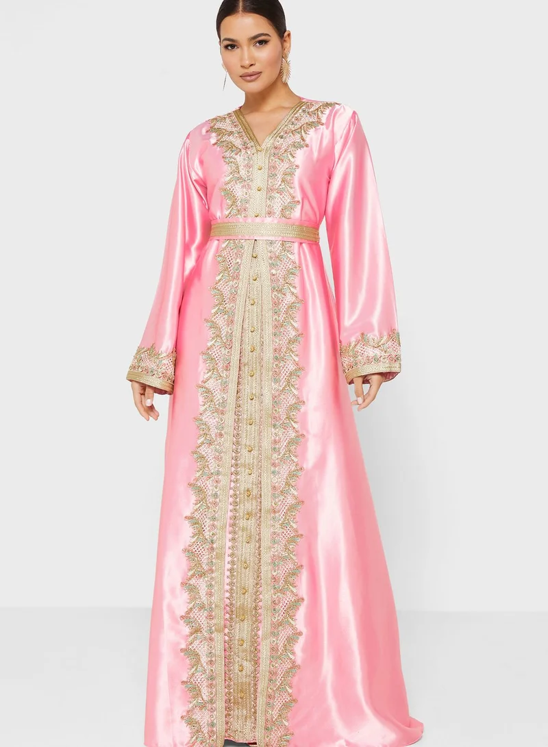 hayas closet Embellished Moroccan Dress