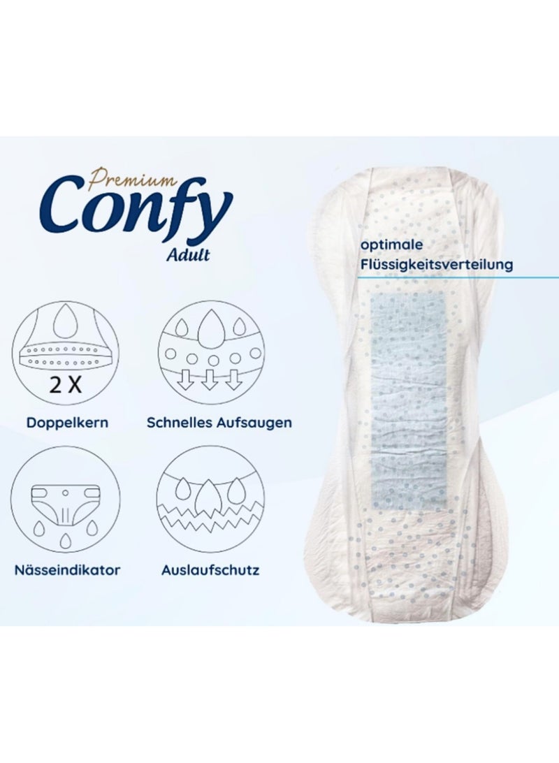 كونفي Premium Confy حفاضات للكبار - مقاس كبير (100-150 سم) - 20 قطعة - Image 4