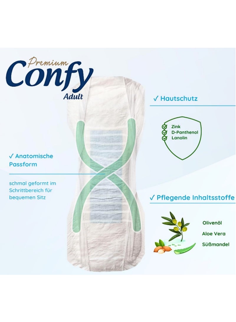 كونفي Premium Confy حفاضات للكبار - مقاس كبير (100-150 سم) - 20 قطعة - Image 5