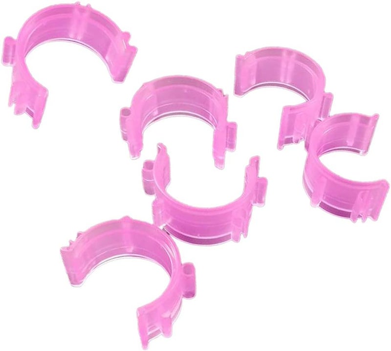 klarako Bobbin Clamps Holder Thread  50 Pieces Bobbin Holder Clips  Colorful Bobbin Thread Clamps for Embroidery Sewing Supplies  Pink - Image 1