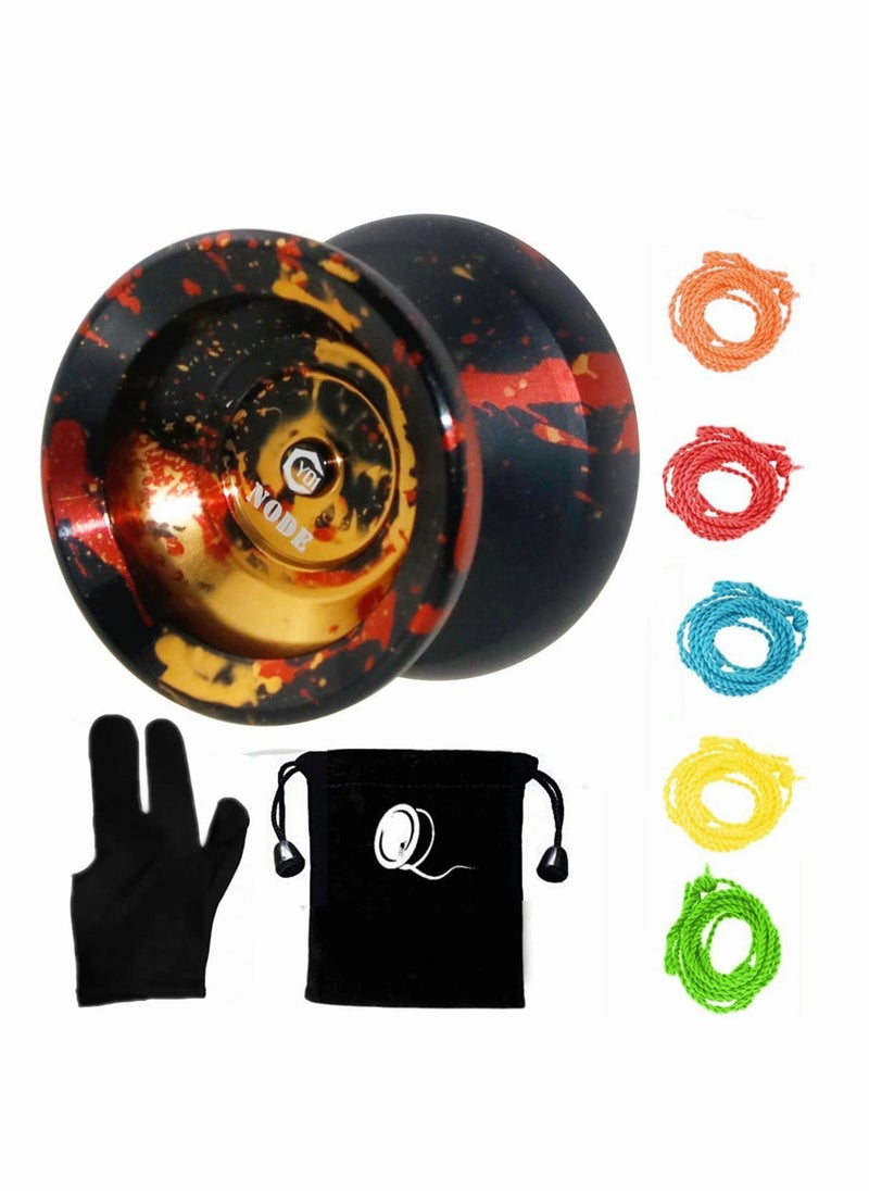 Captaintech Professional Responsive and Unresponsive Yoyo Set with Yoyo Bag and 5 Extra Strings for Advanced Players  - Image 1