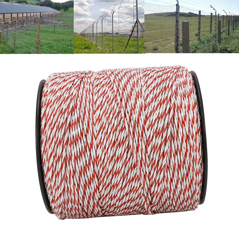 500m Stainless Steel Electric Fence Polywire Conductive Rope Kit for Horse Cattle Livestock - Image 3