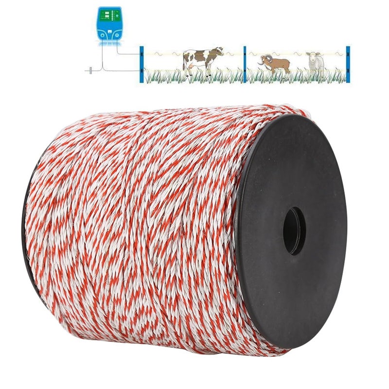 500m Stainless Steel Electric Fence Polywire Conductive Rope Kit for Horse Cattle Livestock - Image 4