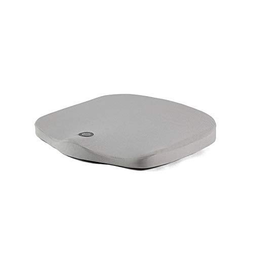 GiGi G-1585B Pure Memory Foam Breathable Car Seat Cushion Pad Ache Relief Pillow for Home/Office Chair, Car Seat (Grey), Pack of 1 - Image 1