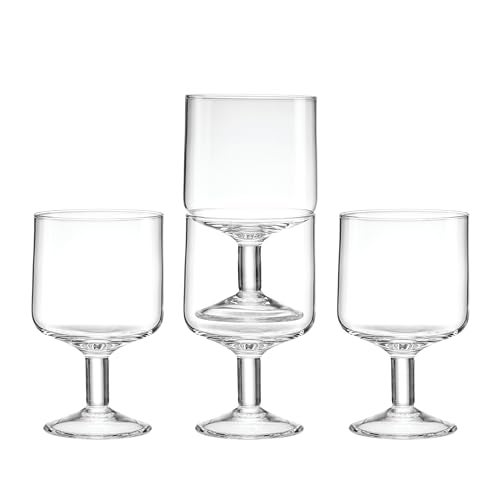 Lenox Tuscany Classics Stackable Drinkware Glass Dishwasher Safe Wine Glasses Set of 4 4 Piece - Image 3