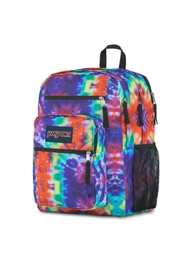 JanSport Unisex Fashion Backpack BIG STUDENT RED/MULTI HIPPIE DAYS - Image 2