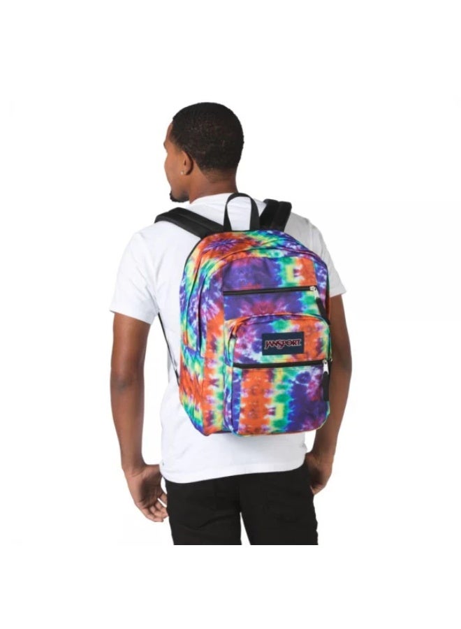 JanSport Unisex Fashion Backpack BIG STUDENT RED/MULTI HIPPIE DAYS - Image 3