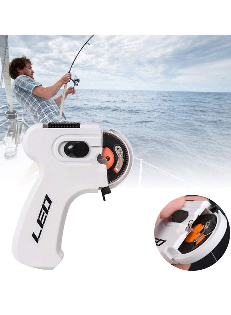 Fishing Hook Device Automatic Binding Machine Automatic Electric Quick Tie Fishing Hook Portable Fishing Accessories White L  - Image 3