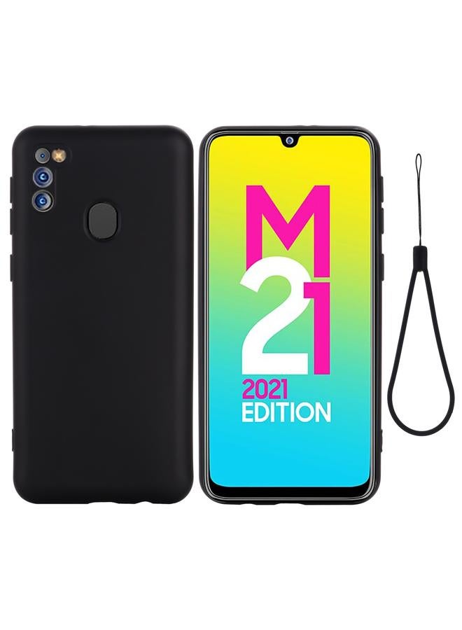 S-TOP Case For Samsung Galaxy M21 2021 Solid Color Liquid Silicone Dropproof Full Coverage Protective Case - Image 2