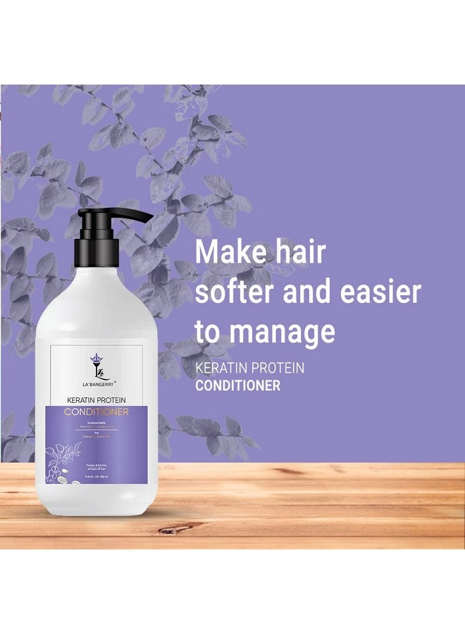 LA'BANGERRY Keratin Smooth Shampoo & Keratin Smooth Conditioner | Strong, Smooth & Shine For Man & Woman, Pack Of 2(250ml) - Image 3