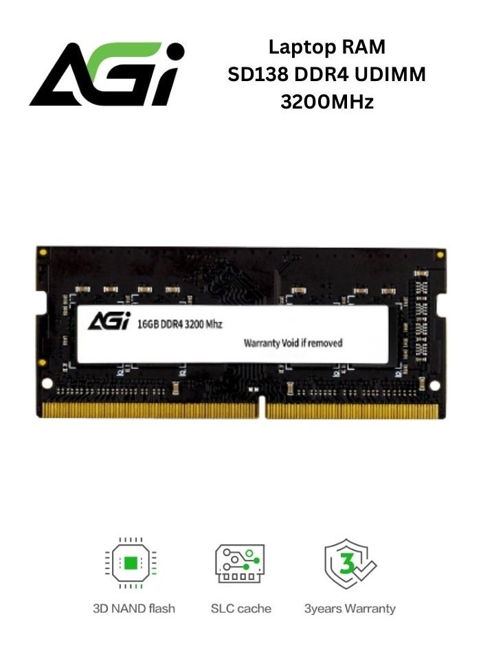 AGI DDR4 3200 Mhz Laptop PC DRAM | 16GB RAM SO-DIMM - pzsku/Z8F0B9DF4D8C9C2382795Z/45/_/1705389050/25a234d4-b75f-42ba-9053-4ee194a86160