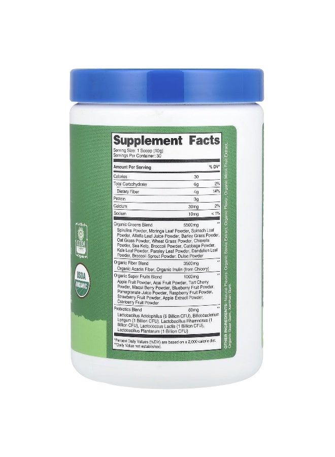 Nutricost, Organic Super Greens, Unflavored, 11 oz (309 g) - Image 2