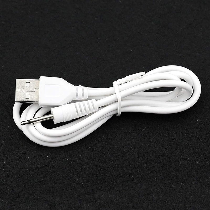 2 Pack Wand Charger Replacement DC Charging Cable Set Compatible with lovesense,Compatible with Tracys Dog,Tracy's Dogg Beauty Instrument USB Charger Cords 2.5mm Wand Vibrating Massager Charger