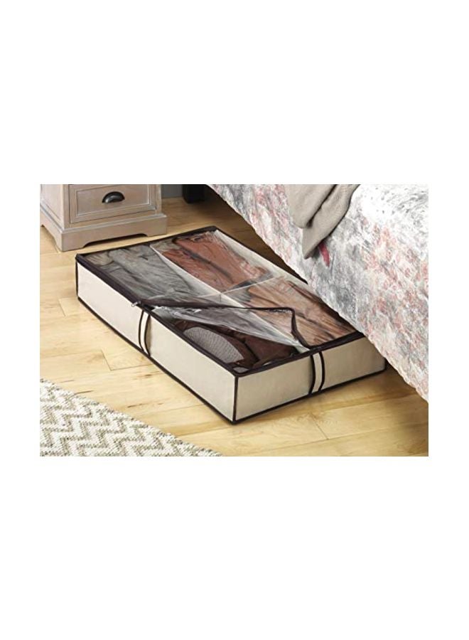 Whitmor 4 Section Underbed Boot Bag, White, Black - Image 2