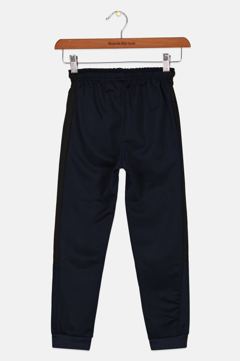 Body Glove Kids Boy Slim Fit Brand Logo Jogger Pants, Navy  - Image 2