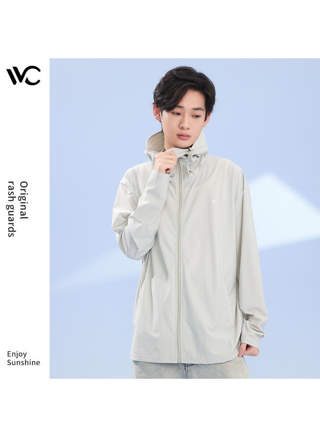 VVC جاكيت حماية من الشمس للرجال - قميص واقي من الشمس في الهواء الطلق مع حجب الأشعة فوق البنفسجية، معطف واقي من الشمس بارد وقابل للتنفس مع قماش حرير الثلج - Image 4