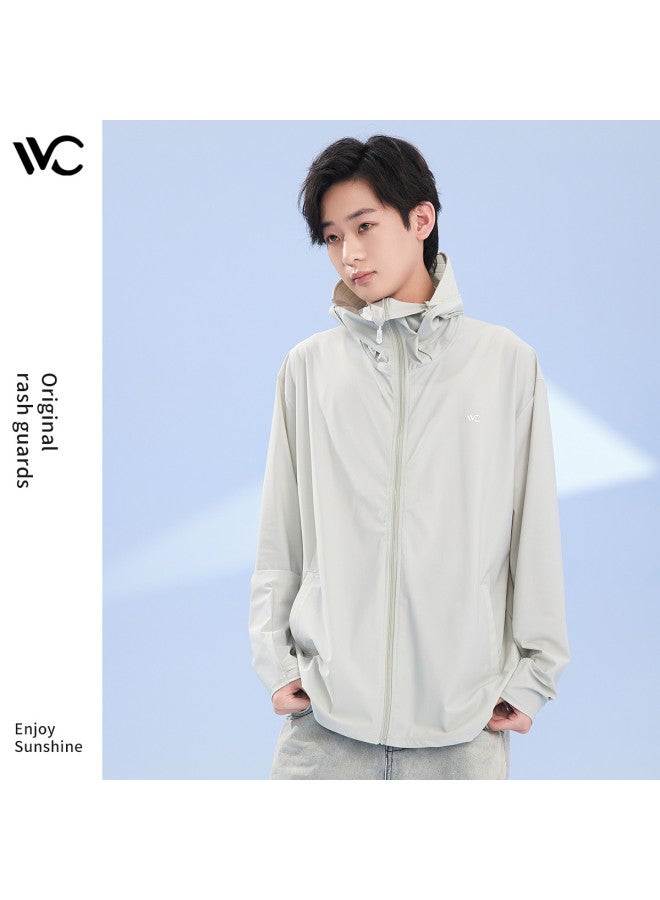 VVC جاكيت حماية من الشمس للرجال - قميص واقي من الشمس في الهواء الطلق مع حجب الأشعة فوق البنفسجية، معطف واقي من الشمس بارد وقابل للتنفس مع قماش حرير الثلج - Image 5