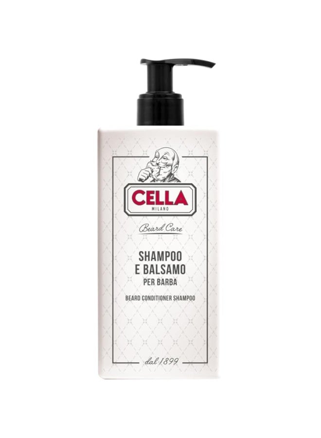 Cella Milano, 2‑in‑1 Beard Shampoo & Conditioner, 200 ml – Sulfate‑Free Beard Cleanser – Gentle, Hydrating Formula from Italy - Image 1