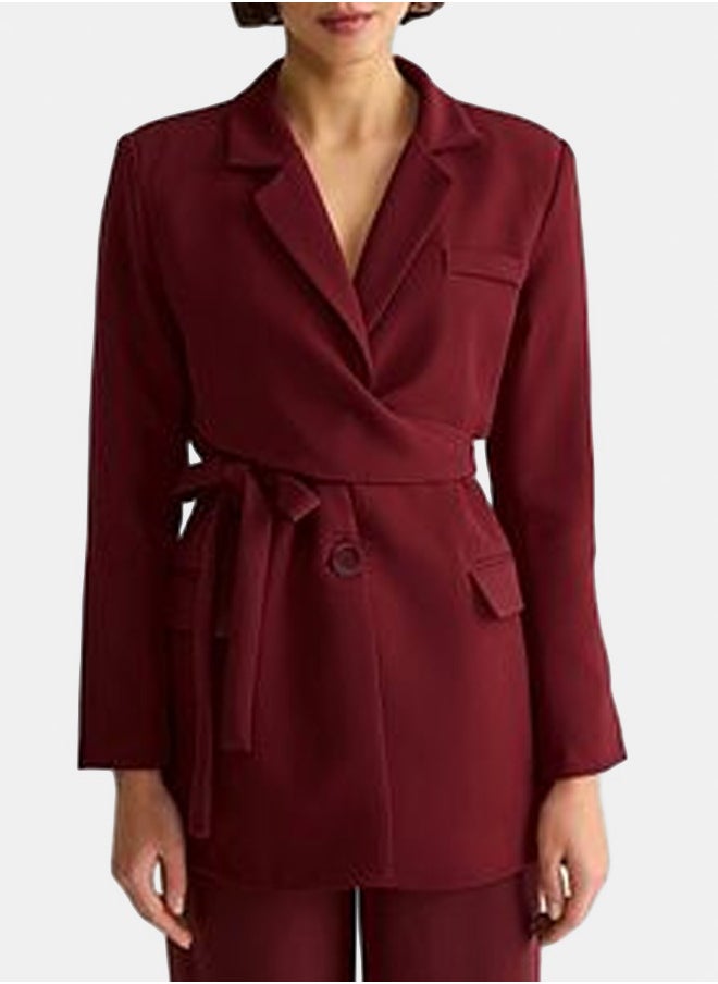 trendyol Burgundy Blazer Jacket TWOAW21CE0320  - Image 4