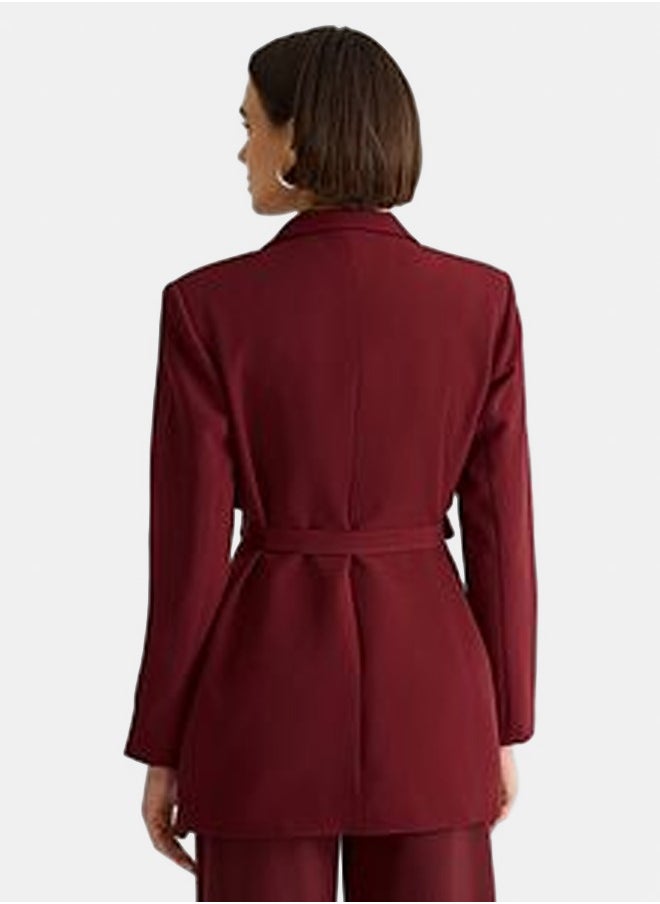 trendyol Burgundy Blazer Jacket TWOAW21CE0320  - Image 2