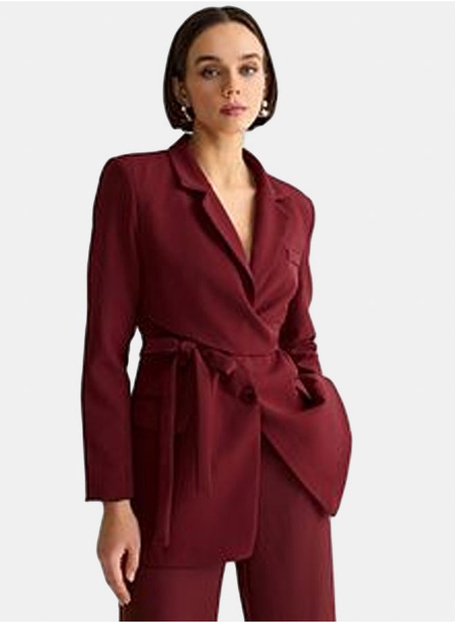 trendyol Burgundy Blazer Jacket TWOAW21CE0320  - Image 1
