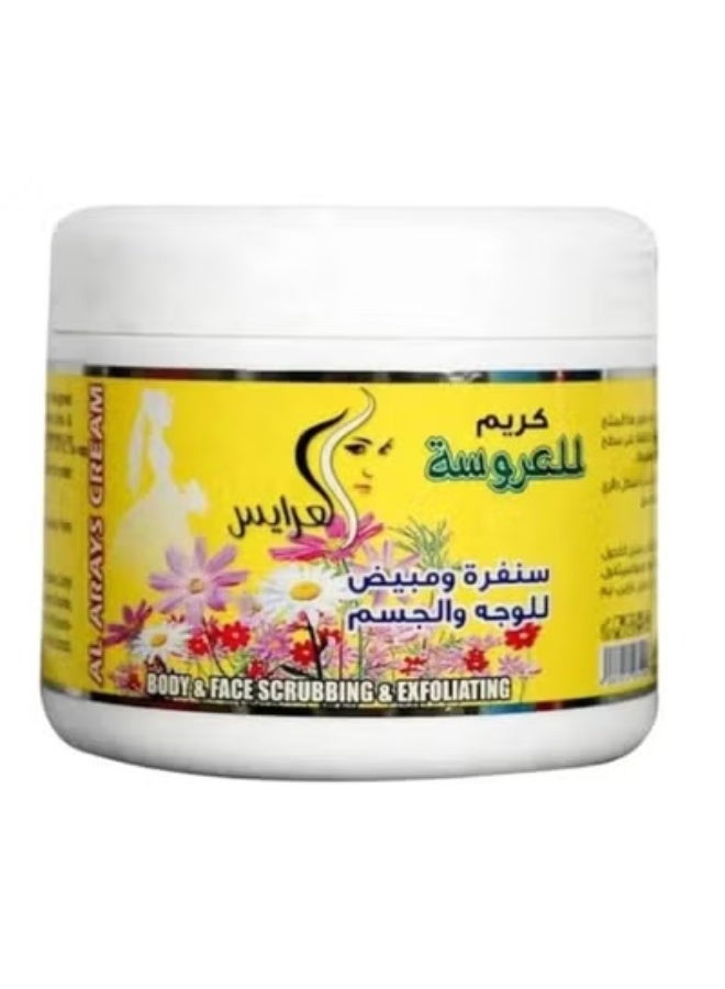 Alarays Bridal Scrub Cream for Face and Body - 500ml - Image 1