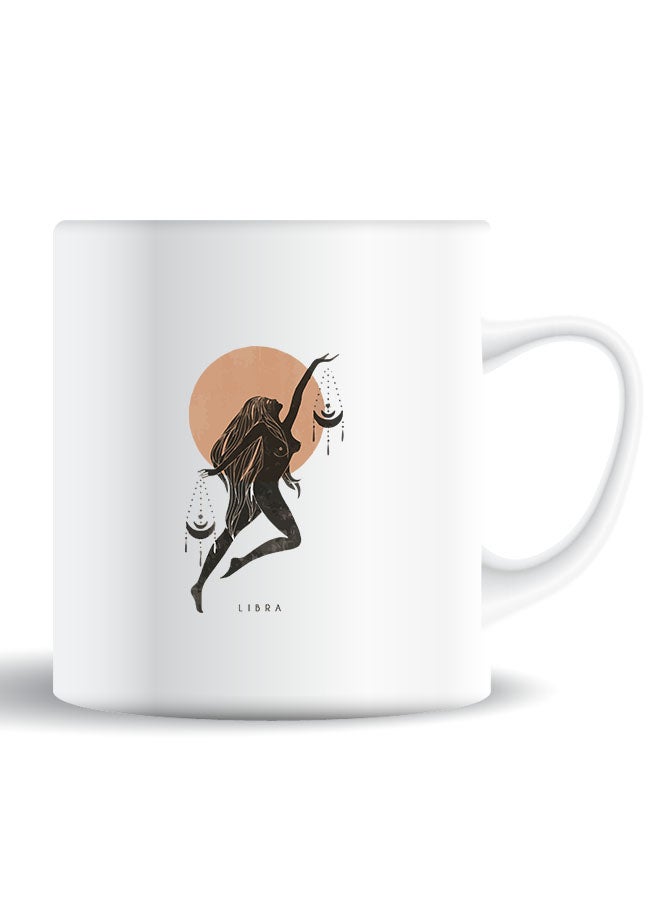 Theodor Premium Quality Two Sided Printed Coffee Mug Tea Cup Libra For Home Office, Kids Men Women - Image 1
