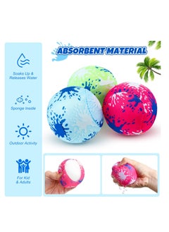 Excefore 20 Pcs Water Absorbent Ball, Inflatable Beach Balls, Outdoor Beach Pool Party Favors, Pool Toys for Kids and Adults Outdoor Indoor Activities  - Image 2