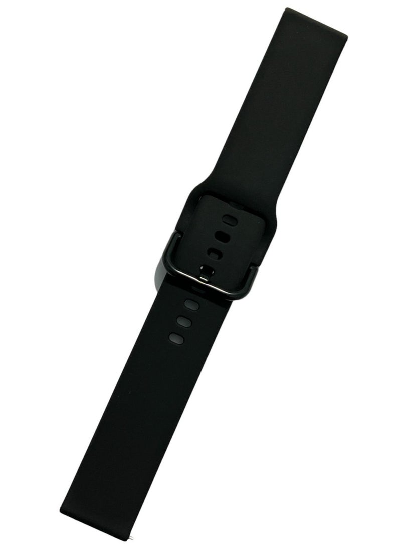 Replacement Silicone Sport Strap 20mm For Xiaomi Amazfit Bip 3 Pro/Bip 3 - Black - Image 5