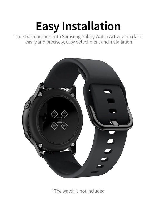 Replacement Silicone Sport Strap 20mm For Xiaomi Amazfit Bip 3 Pro/Bip 3 - Black - Image 4