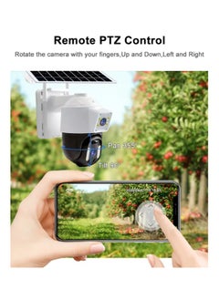 Ome Outdoor 8MP 4g Solar Powered Camera Dual lens Battery WIFI /4G IP Wifi Wireless PTZ Solar Cctv Camera 4g Sim Crad  - Image 2