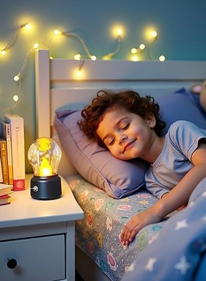 دايفو مصباح طاولة تحكم باللمس القديم، مصباح LED قابل للتعتيم مشمول، مصباح ليلي صناعي صغير لغرفة المعيشة وغرفة النوم - Image 2