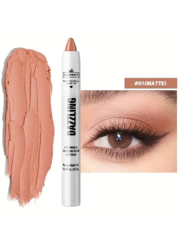 DIMSHOW Vibrant Pearl Glitter Eyeshadow Pen - Liner & Shadow Combinations - Waterproof, Sweat-Proof, Smudge-Proof, Brightening Highlighter for Music Festivals, Under Crease, Eyelid Application #1 - Image 3