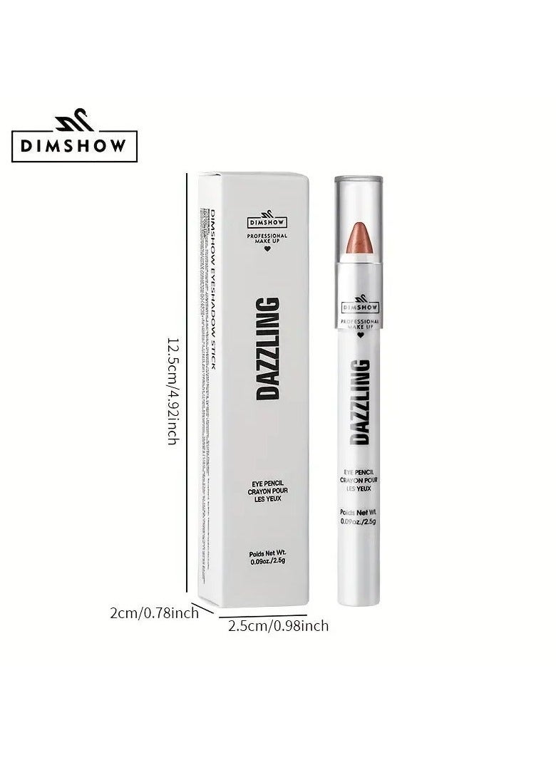 DIMSHOW Vibrant Pearl Glitter Eyeshadow Pen - Liner & Shadow Combinations - Waterproof, Sweat-Proof, Smudge-Proof, Brightening Highlighter for Music Festivals, Under Crease, Eyelid Application #1 - Image 5