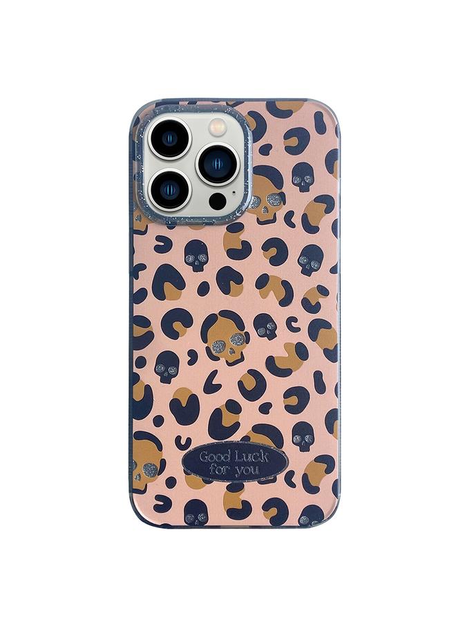 S-TOP Case For iPhone 13 Pro Glitter Powder Leopard Print PC + TPU Phone Case - Image 1